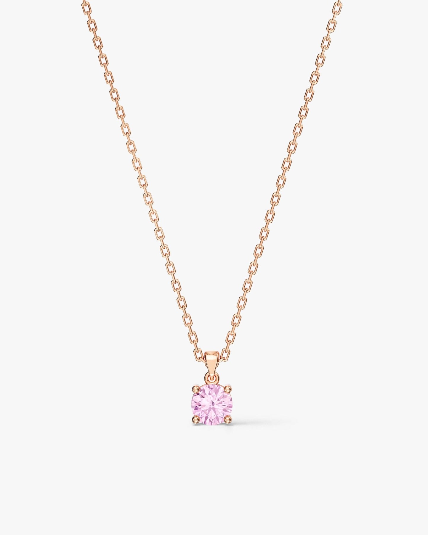 Prong Set Round Cut Solitaire Pendant (1.00 CT)