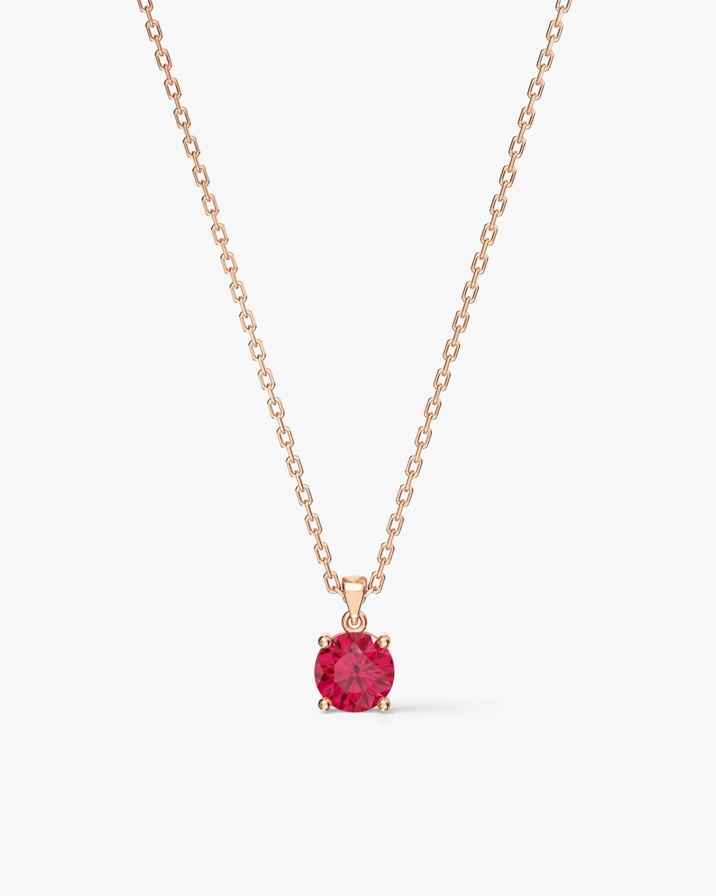 Prong Set Round Cut Solitaire Pendant (1.50 CT)