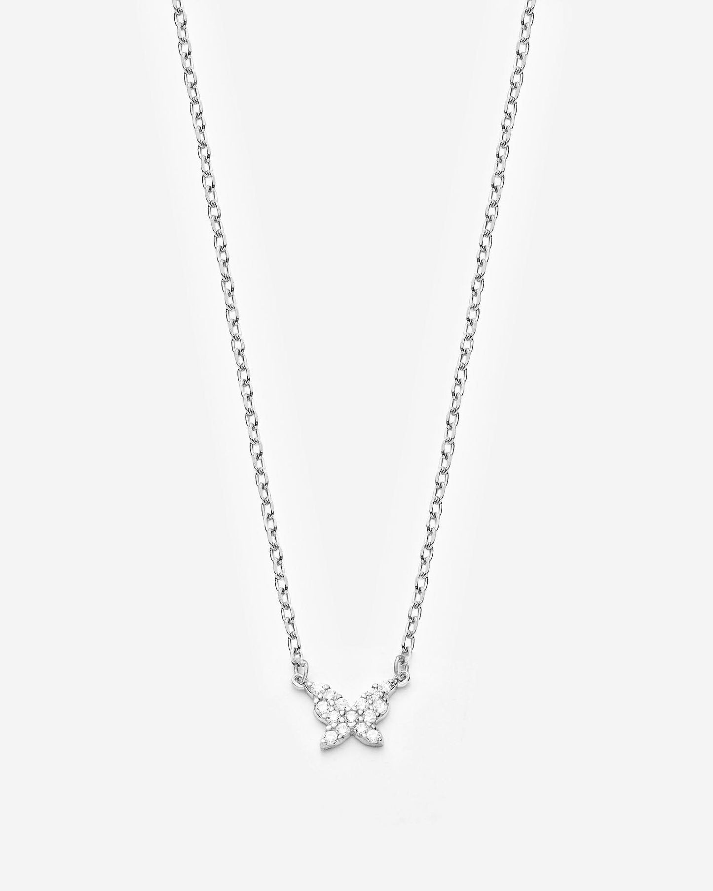 Dainty Butterfly Necklace, Minimalist Charm Jewelry - Minimalist Jewlery