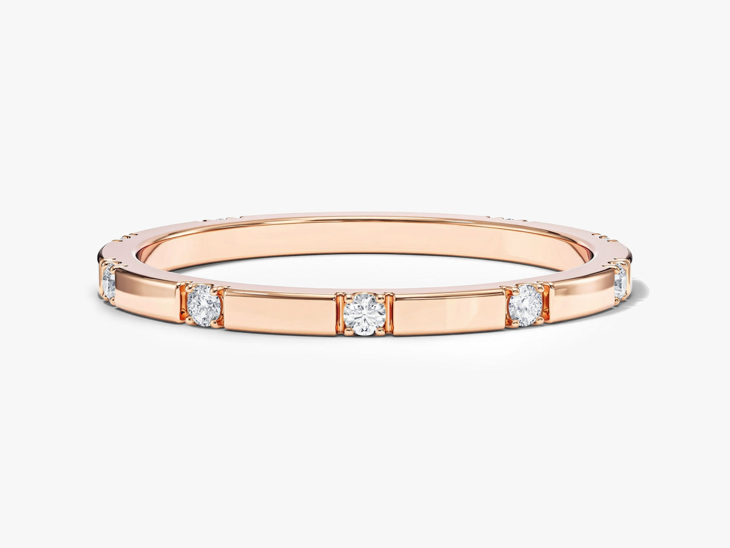 Pave Set Nine-Stone Ring