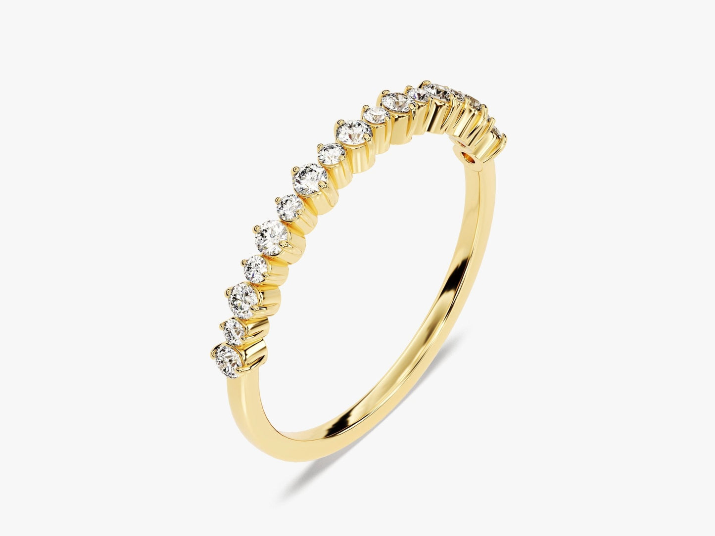 Prong-Set Wedding Band