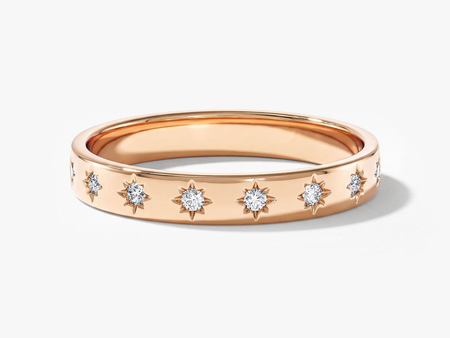Star Half Eternity Ring