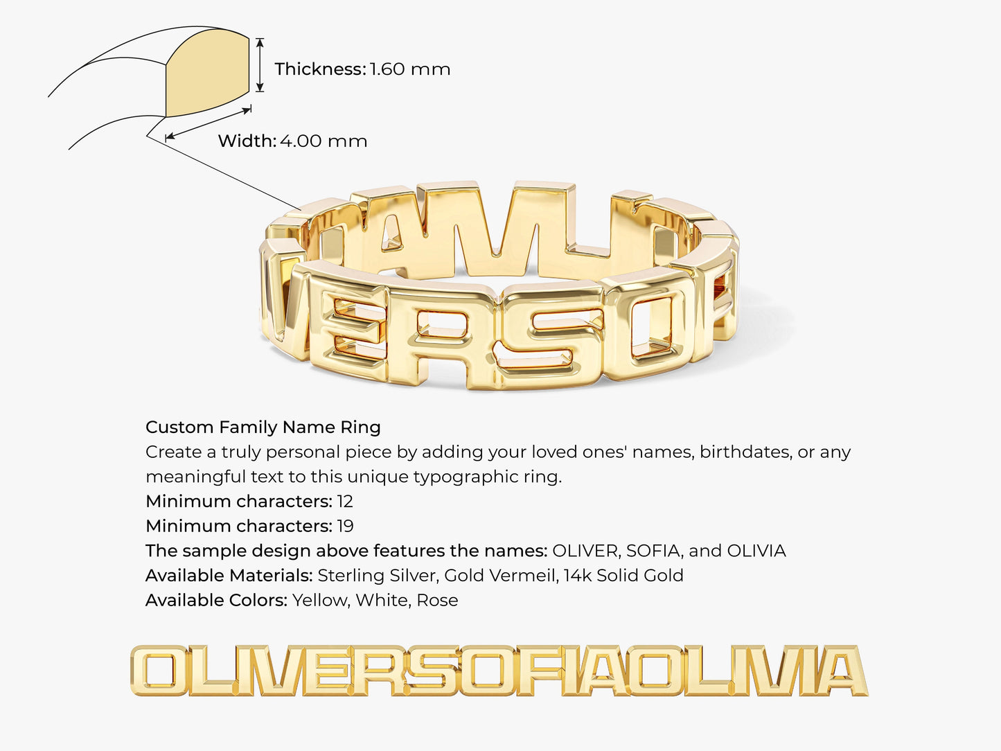 Family Name Ring