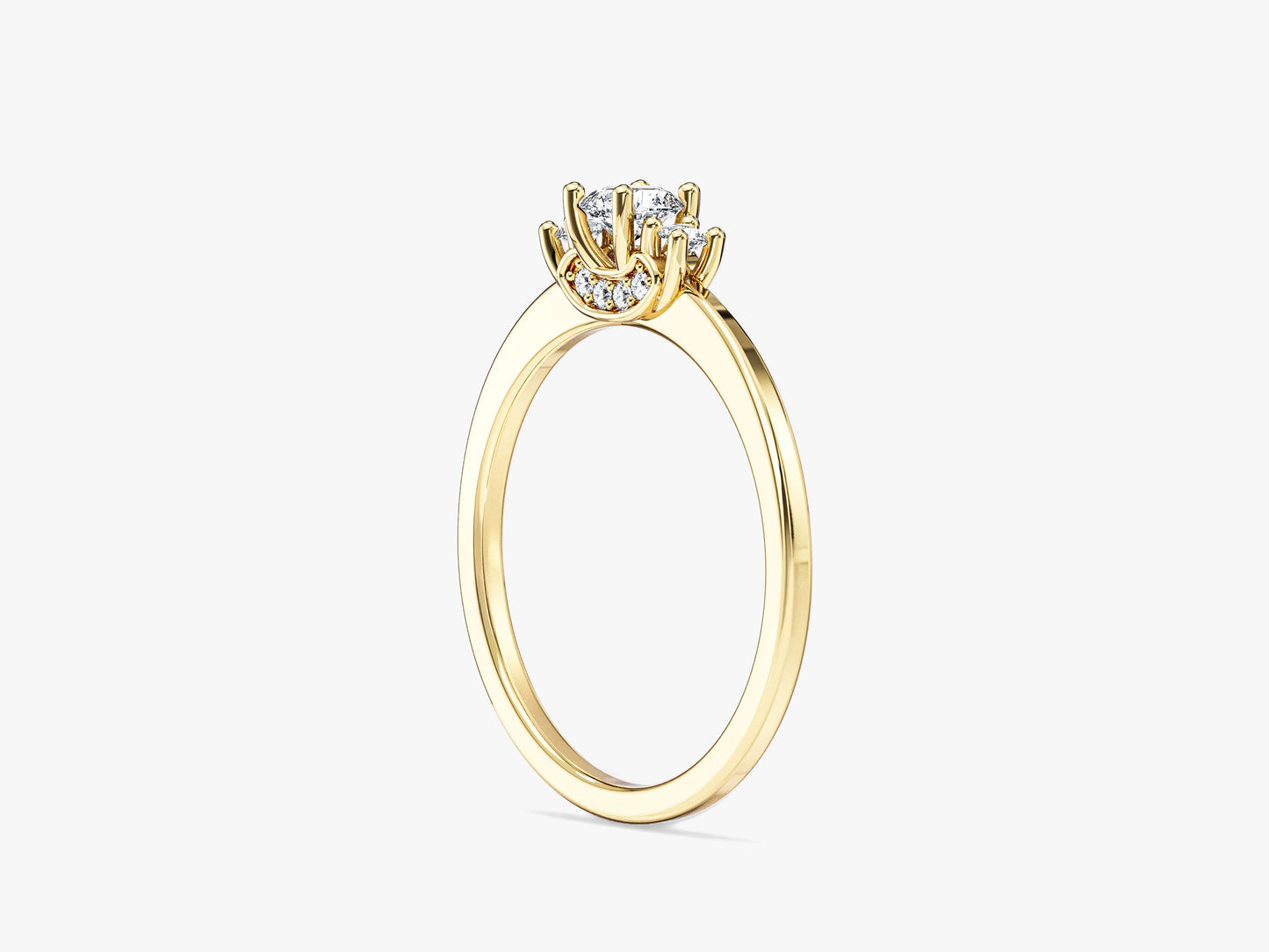 Three Stone Moissanite Promise Ring