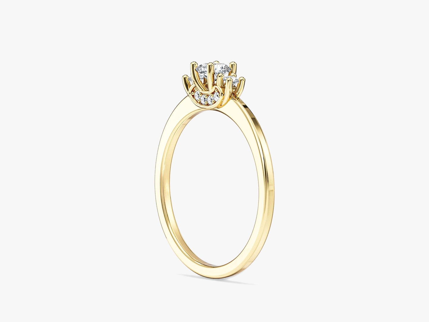 Three Stone Moissanite Promise Ring