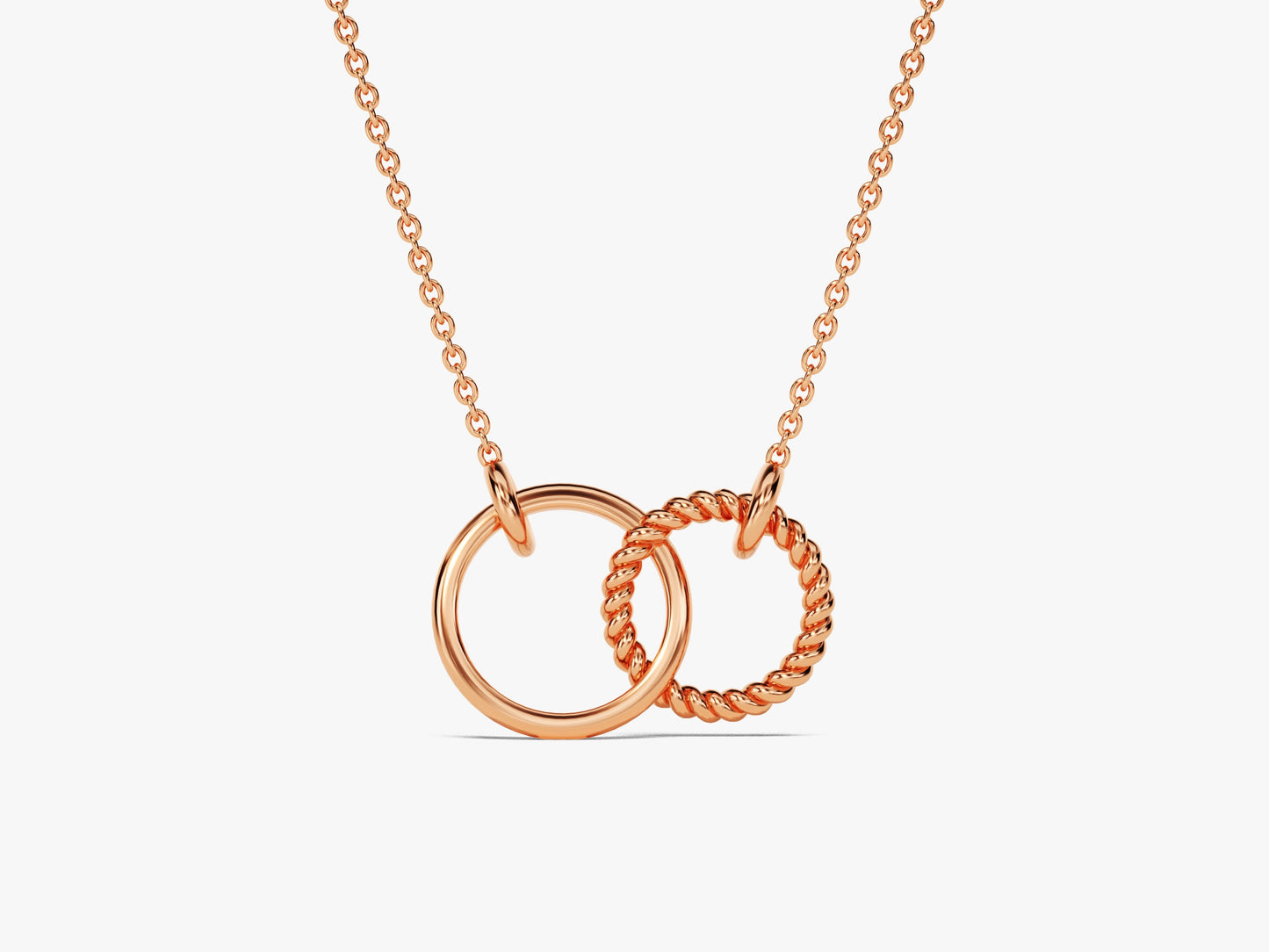 Eternity Circle Charm Necklace