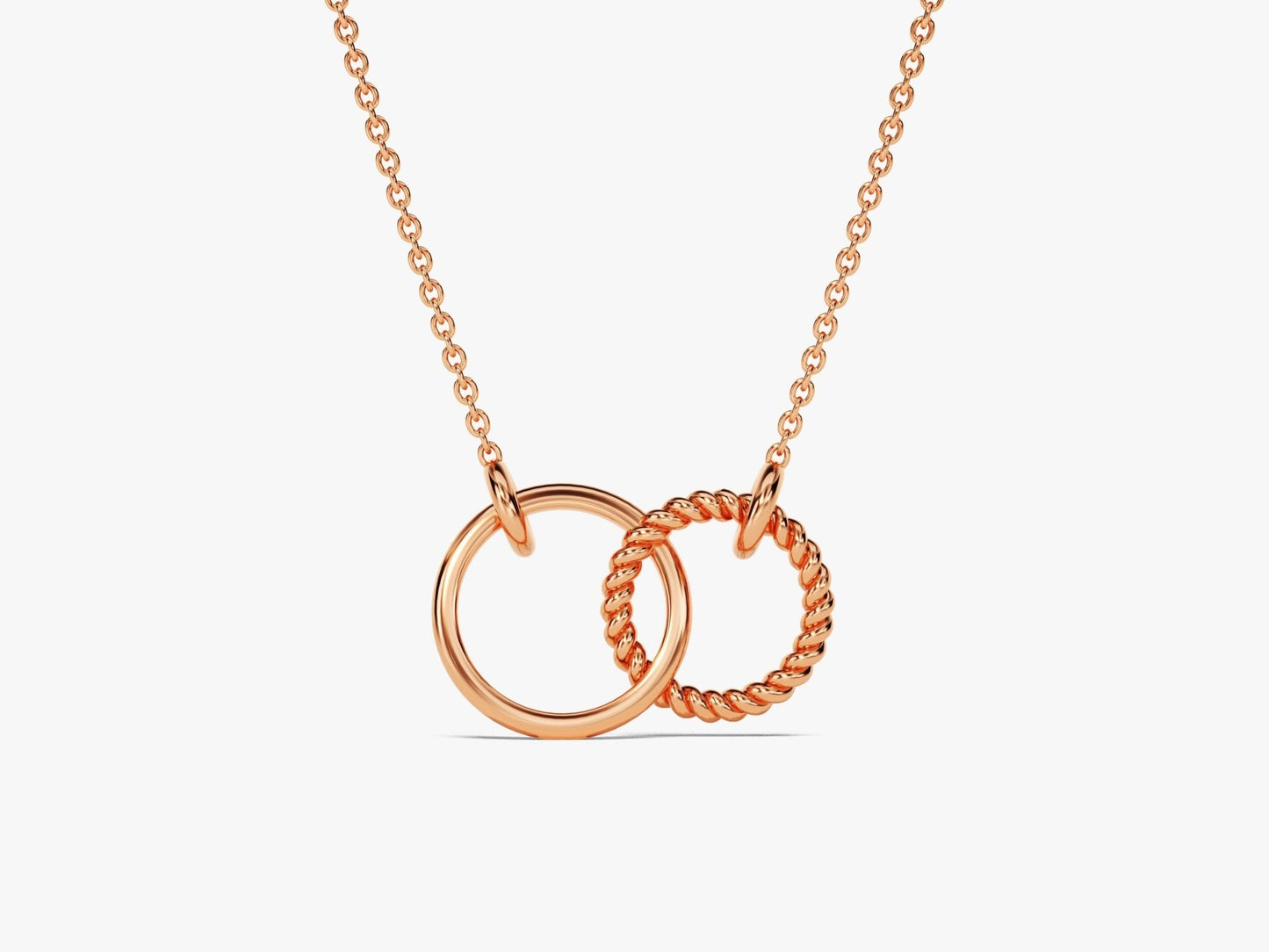 Eternity Circle Charm Necklace