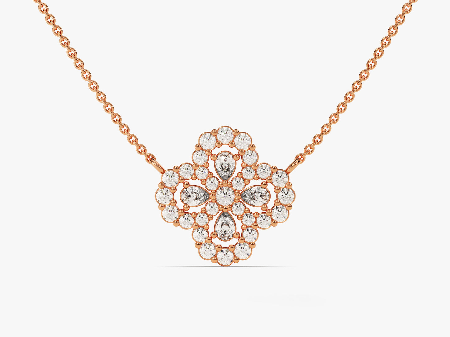 Floral Cluster Necklace