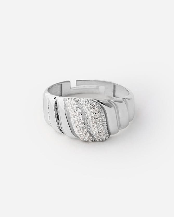 Textured Accent Ring, Bold Adjustable Design