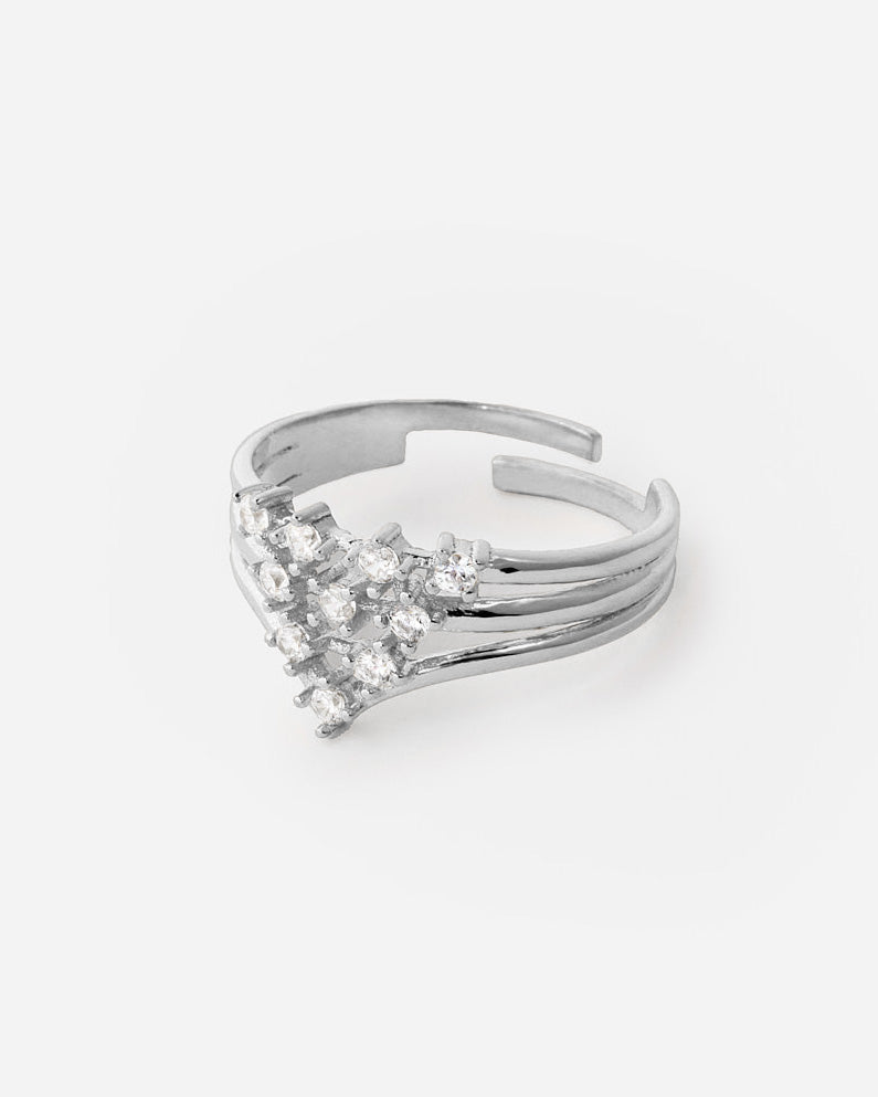 Gold Adjustable Layered Ring - Women Jewelry