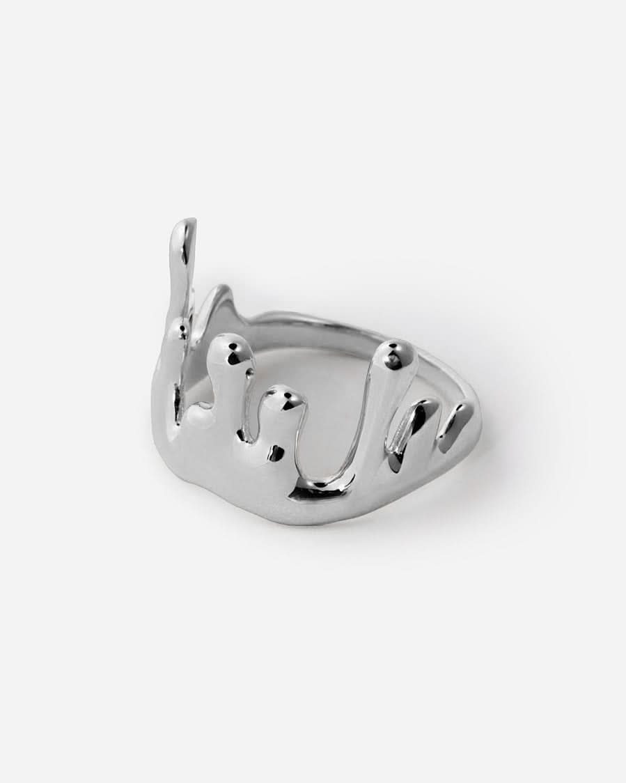 Abstract Gold Statement Ring - Modern Rings