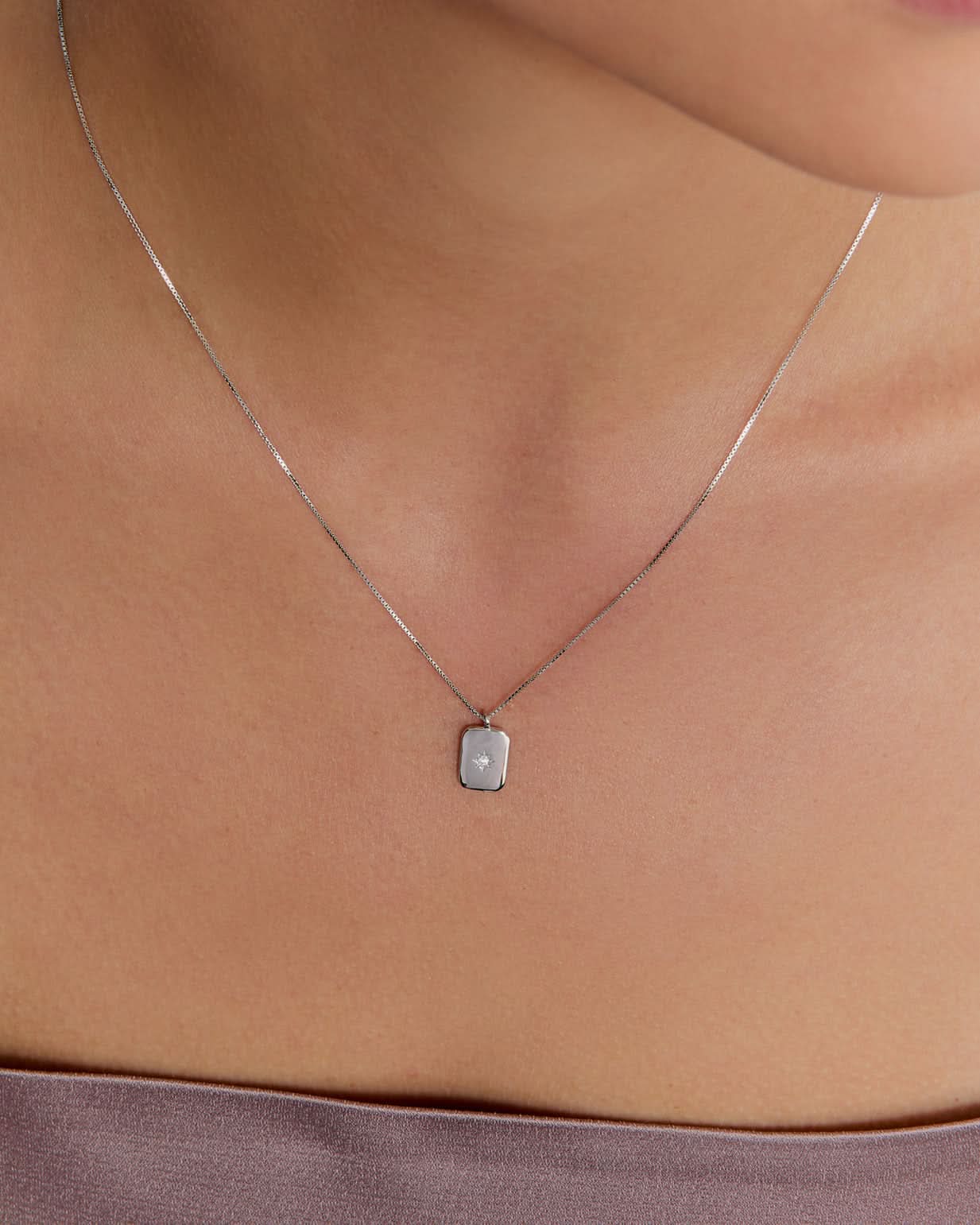 Timeless Radiance Star Necklace - 925k Sterling Silver
