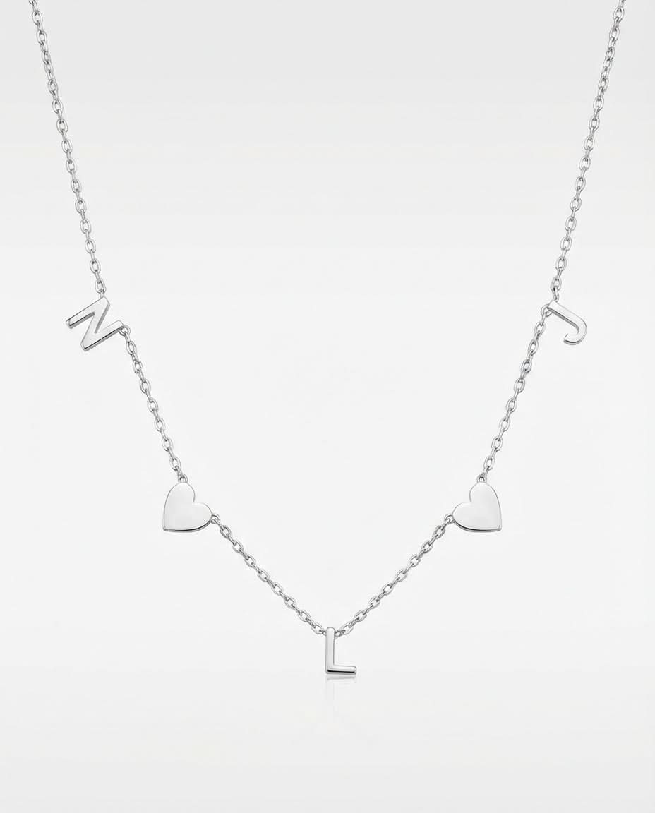 Personalized Gold Name Necklace - Dainty Letter Chain - Custom Jewelry Gift - 925k Sterling Silver