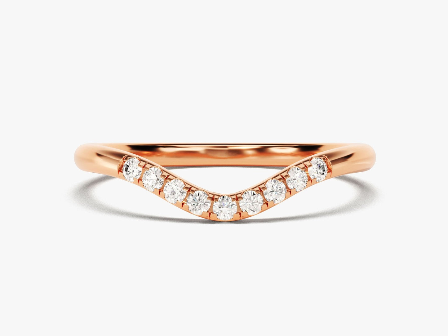 U-Curved Wedding Band