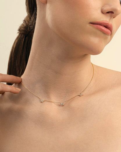 Dainty Butterfly Necklace, Minimalist Charm Jewelry - Minimalist Jewlery