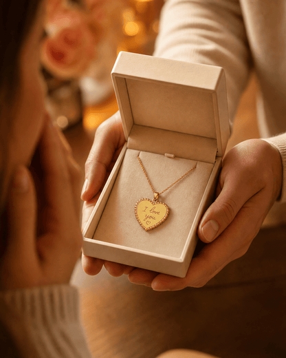 Personalized handwriting heart necklace lifestyle image by Jewelry Handcrafts 6