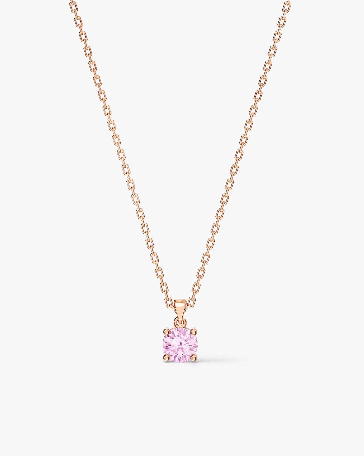 Prong Set Round Cut Solitaire Pendant (1.00 CT)