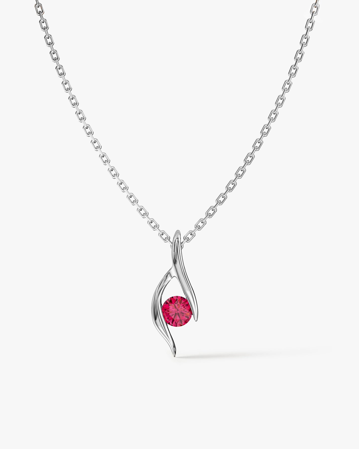 Single Stone Birthstone Pendant Necklace