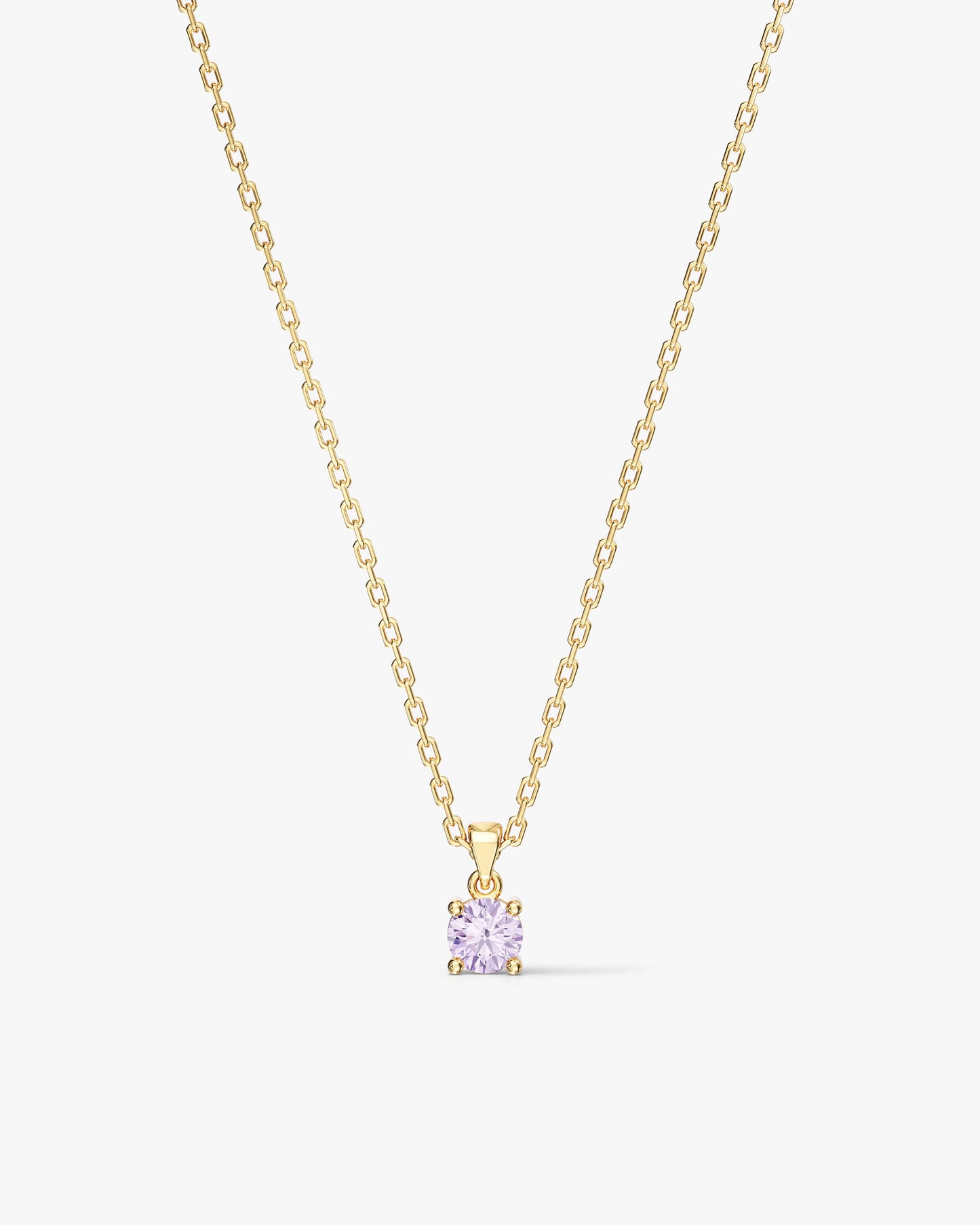 Prong Set Round Cut Solitaire Pendant (0.50 CT)