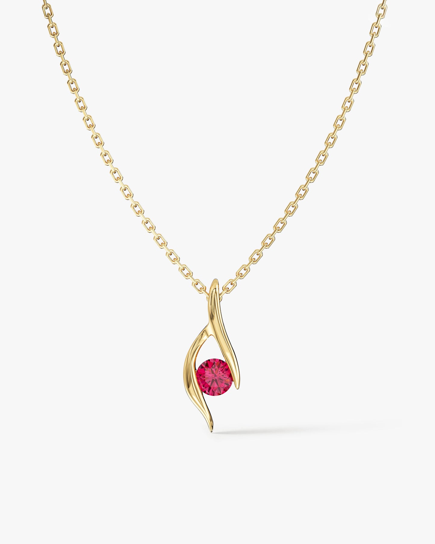 Single Stone Birthstone Pendant Necklace