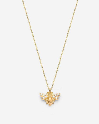 Dainty Bee Pendant Necklace