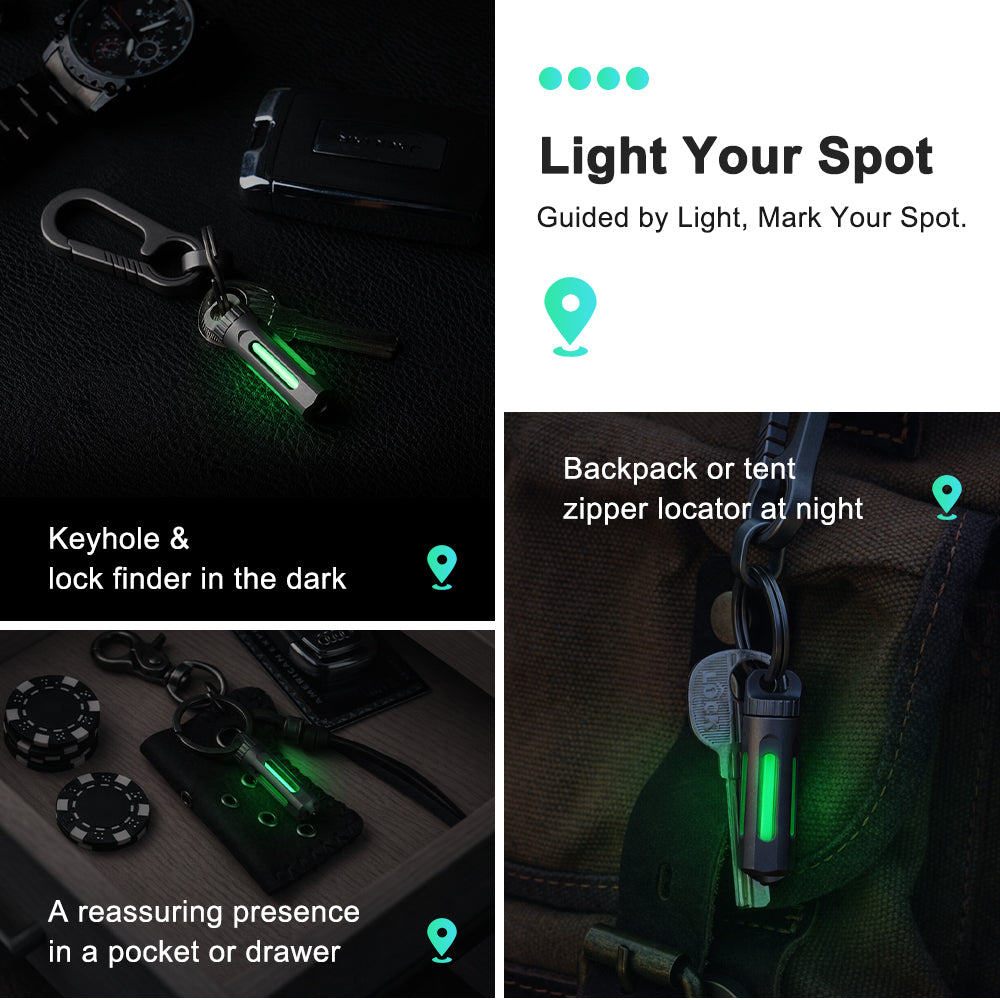 NoxTi Tritium Glow Keychain