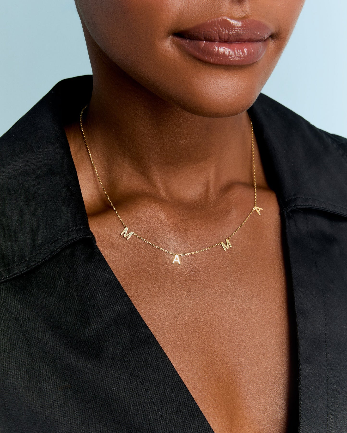 VOTE Initial Necklace, Personalized Letter Necklace - Vote Jewelry