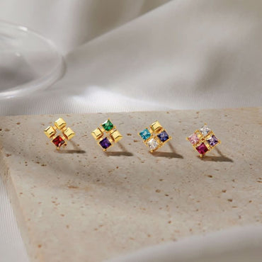 JWH Multiple Birthstone Earrings personalized jewelry