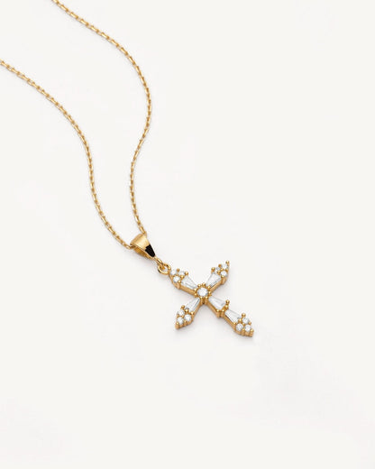 Dainty Cross Necklace - 925k Sterling Silver