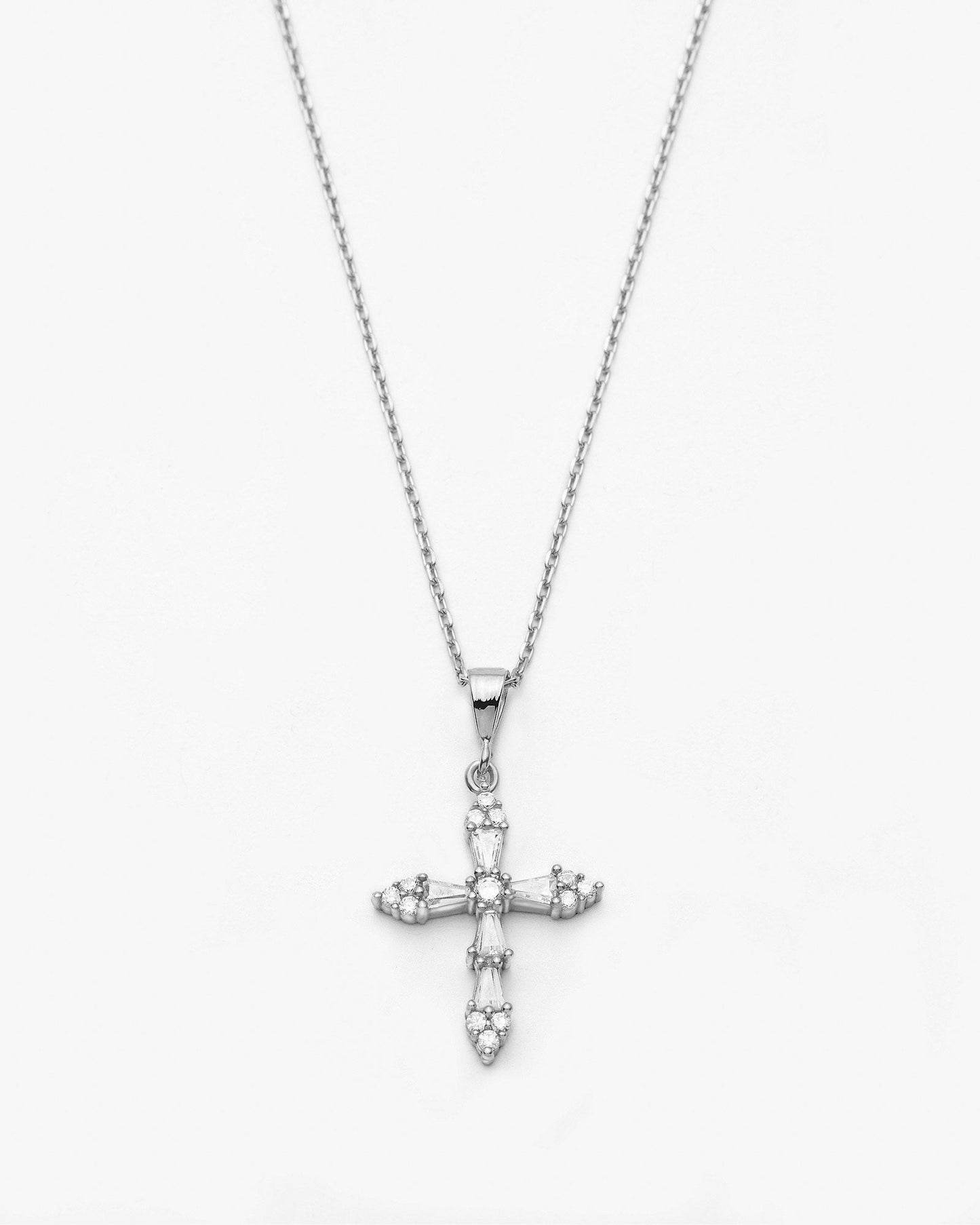 Gold Vermeil Dainty Cross Necklace - Faith Jewelry