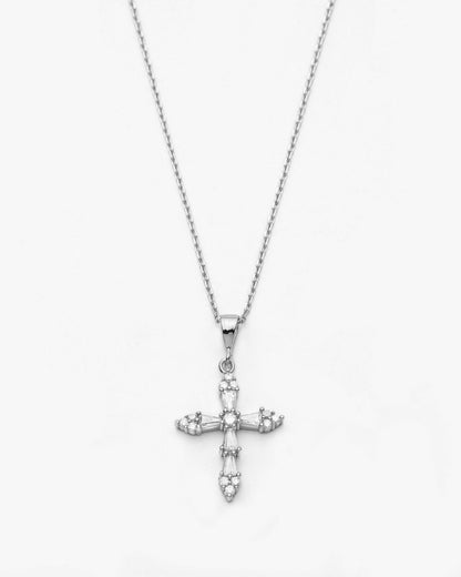 Gold Vermeil Dainty Cross Necklace - Faith Jewelry