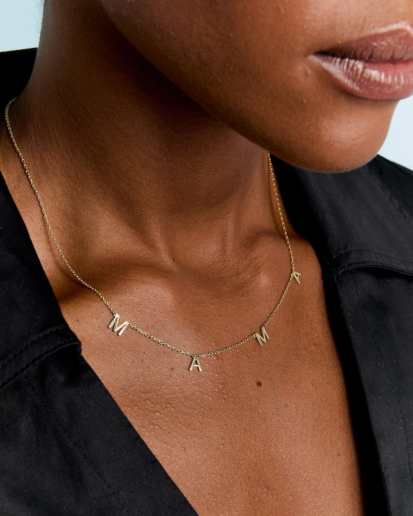 VOTE Initial Necklace, Personalized Letter Necklace - Vote Jewelry