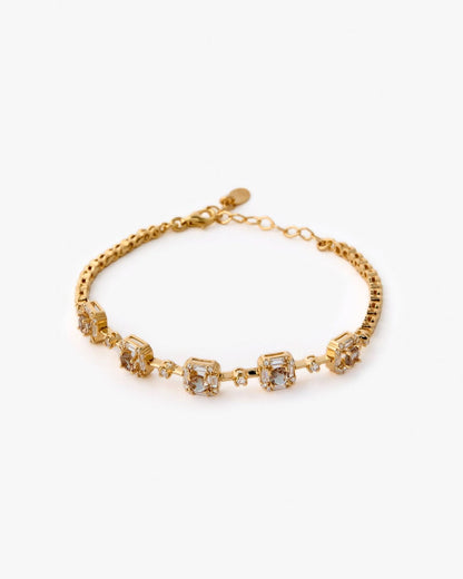 Silver Peridot Stone Tennis Bracelet - Tennis Jewelry
