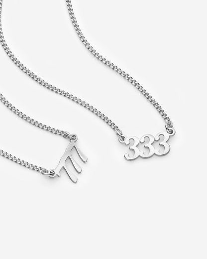Angel Number Layered Gold Necklace – 222 333 444 - Lucky Jewelry
