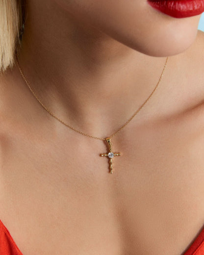 Cz Cross Necklace Elegant Faith Inspired Design - Cross Jewelry