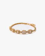Delicate Baguette Gold Tennis Bracelet 925k - Tenni Jewelry