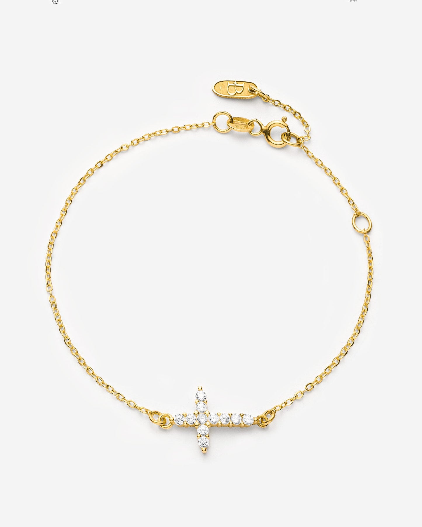 Dainty Gemstone Cross Bracelet - Cross Jewelry