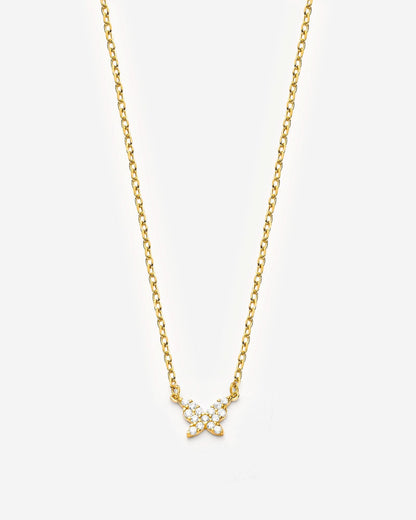 Dainty Butterfly Necklace, Minimalist Charm Jewelry - Minimalist Jewlery