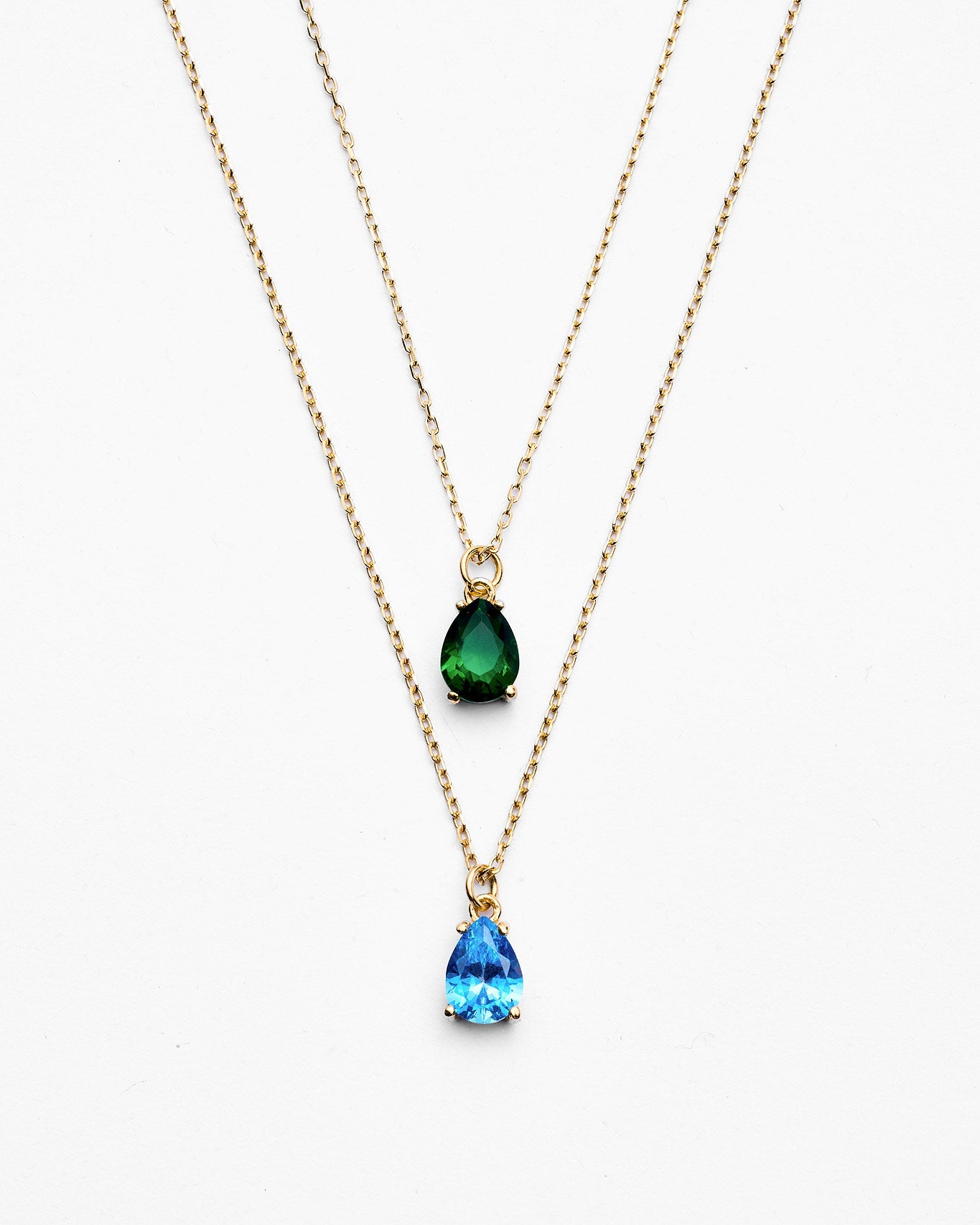 Dainty Silver Birthstone Necklace for Mom - Birthstone Jewelry