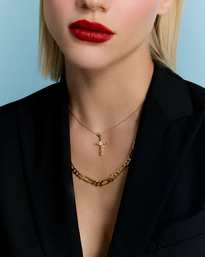 Cz Cross Necklace Elegant Faith Inspired Design - Cross Jewelry