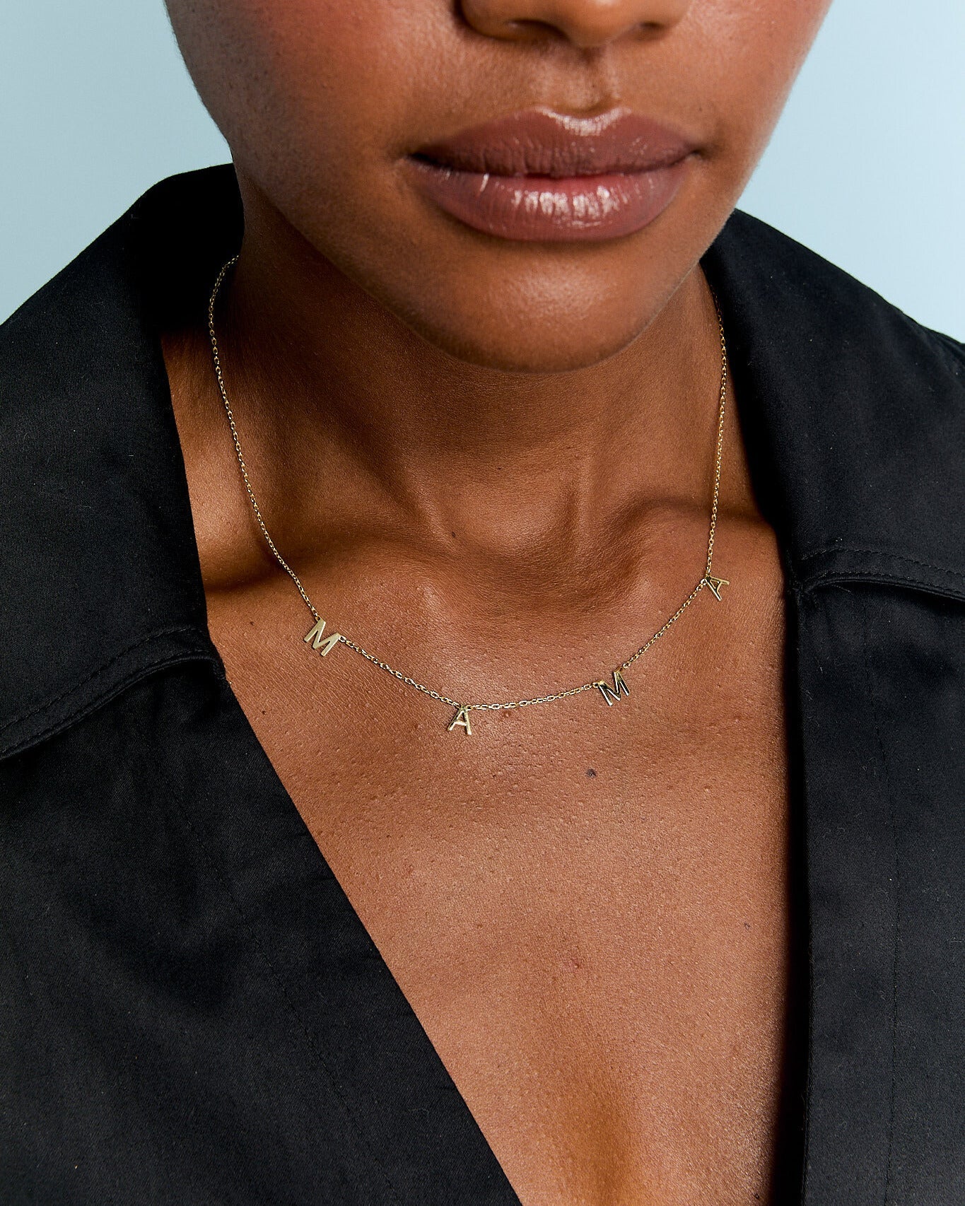 VOTE Initial Necklace, Personalized Letter Necklace - Vote Jewelry