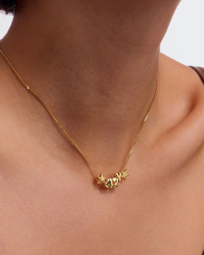Bubble Initial MAMA Necklace - Mom Jewelry