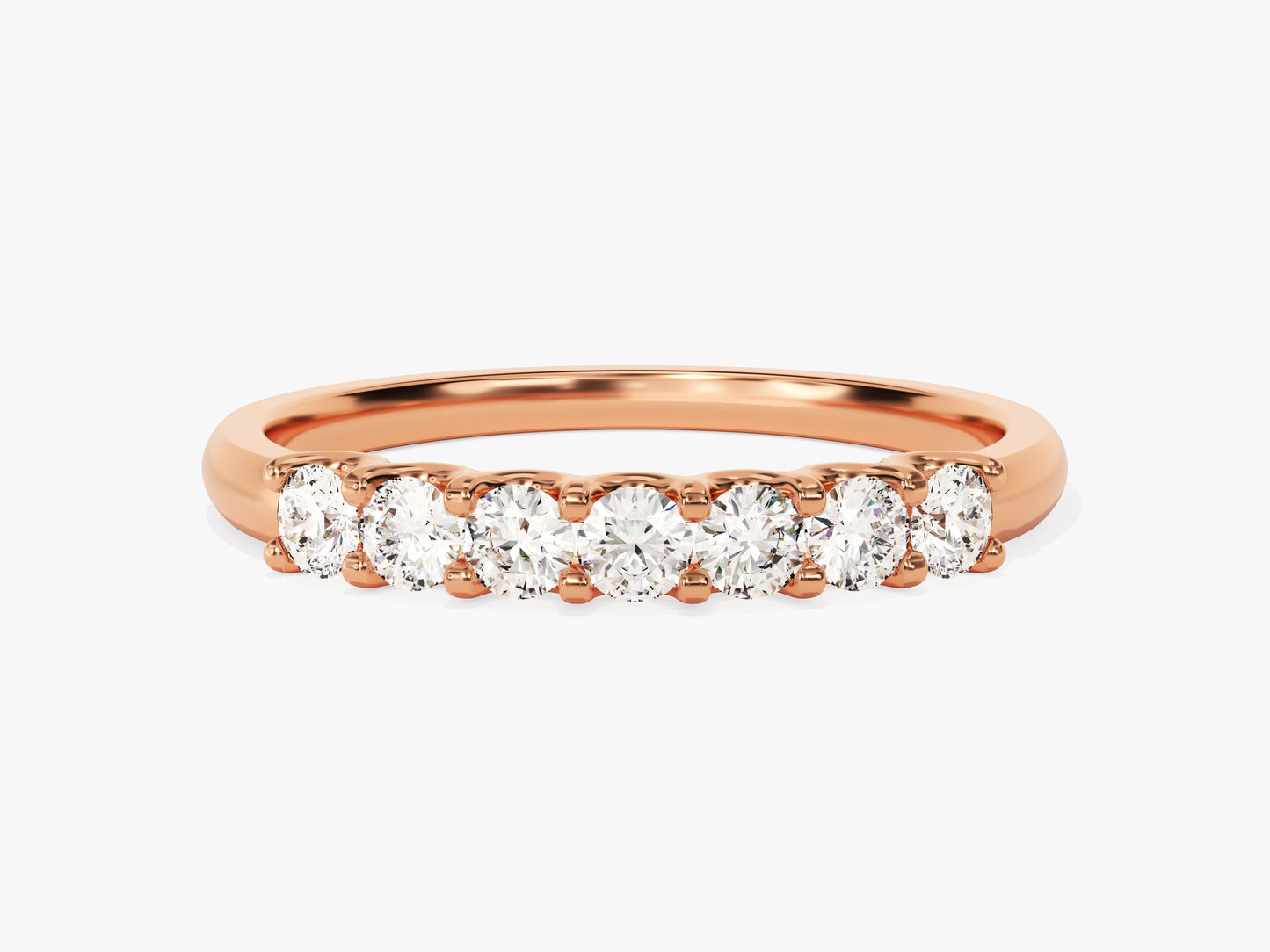 U-Prong Seven Stone Anniversary Band (0.35 CT TW)