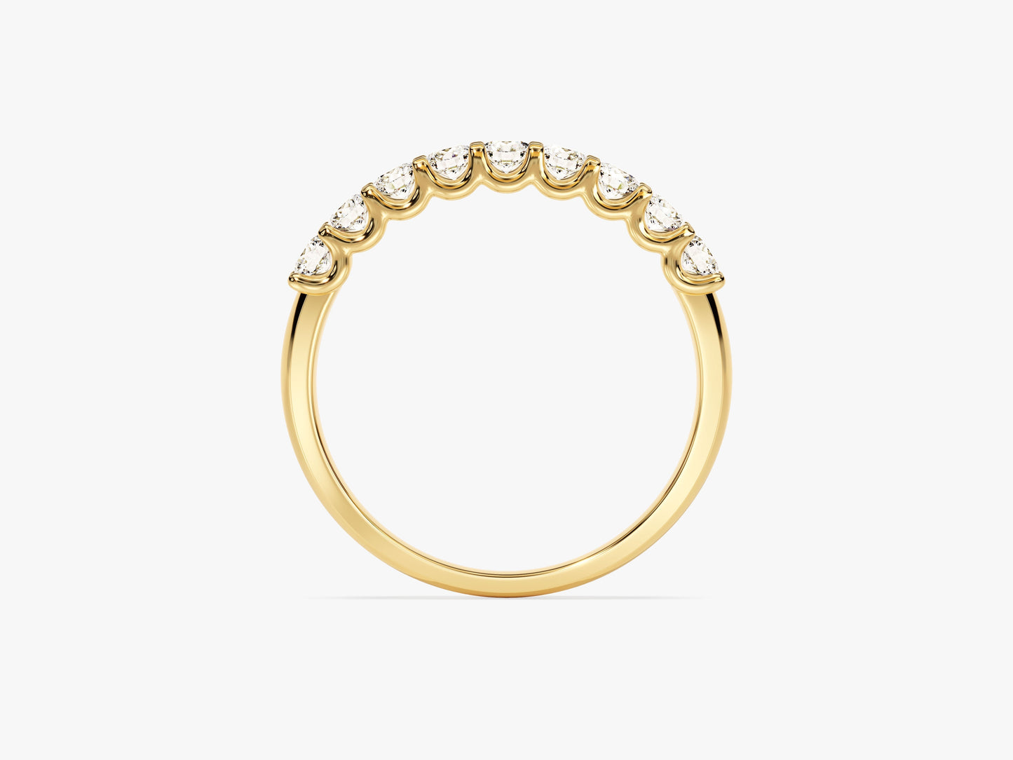 U-Prong Nine Stone Anniversary Band (0.45 CT TW)