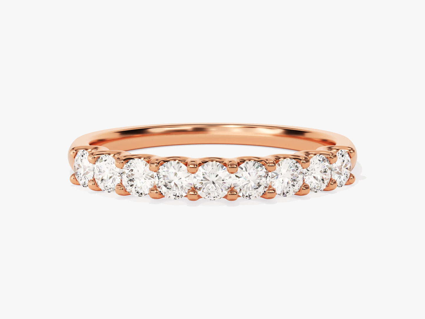 U-Prong Nine Stone Anniversary Band (0.45 CT TW)