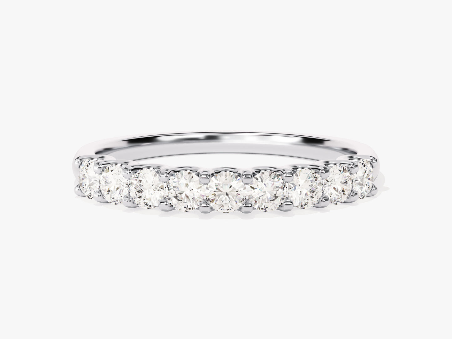 U-Prong Nine Stone Anniversary Band (0.45 CT TW)