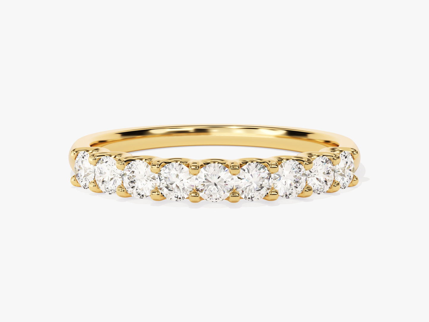 U-Prong Nine Stone Anniversary Band (0.45 CT TW)