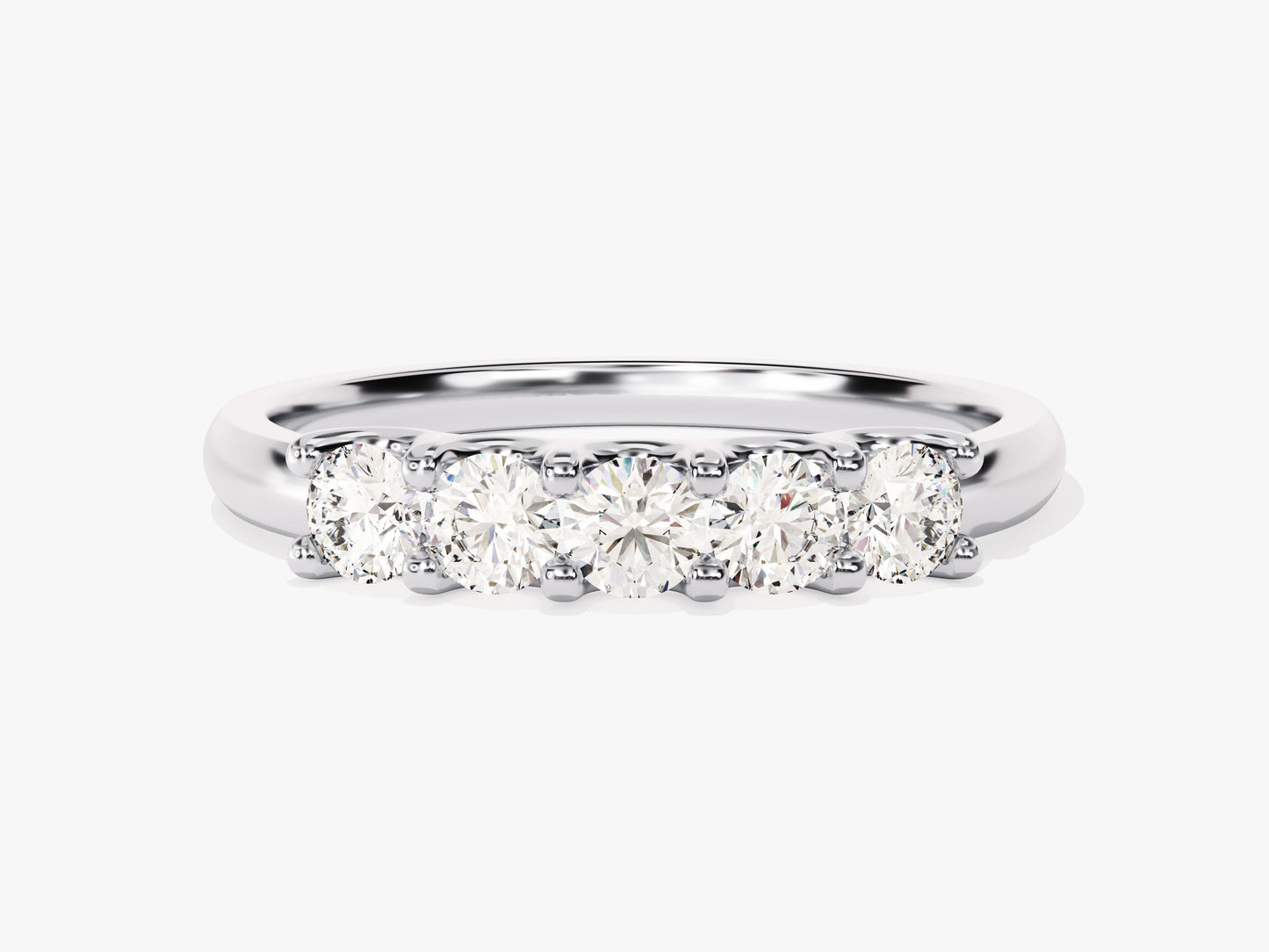 U-Prong Five Stone Anniversary Band (0.50 CT TW)