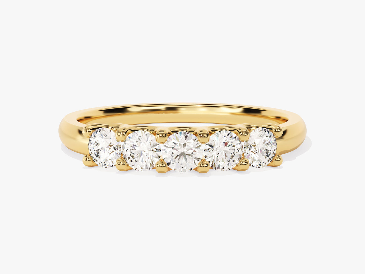 U-Prong Five Stone Anniversary Band (0.50 CT TW)