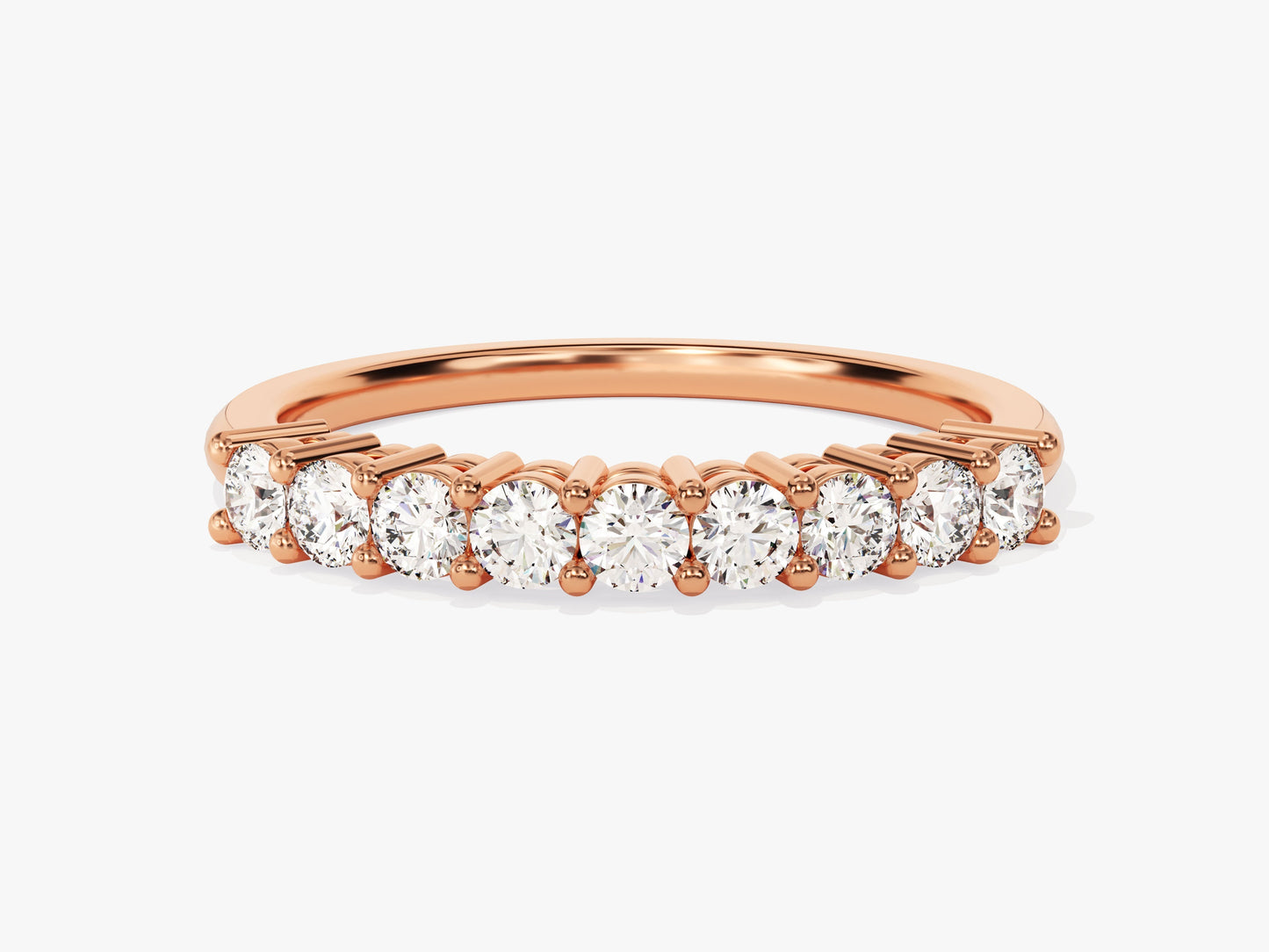 Classic Nine Stone Anniversary Band (0.45 CT TW)